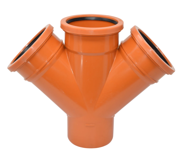 PVC Double Y Push‑Fit Pipe Fitting